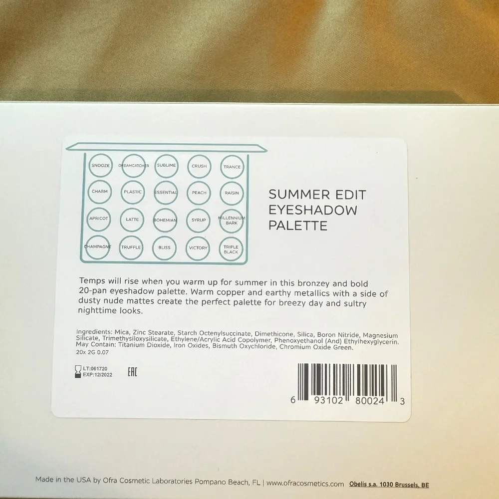 Ofra Cosmetics Summer Edit Pro Eyeshadow Palette